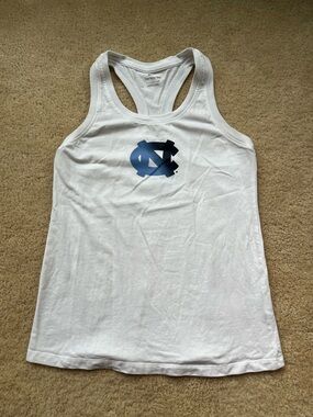 Nike Women’s White UNC Tar Heels Racerback Tank Top - Size S - EUC - 100% Cotton